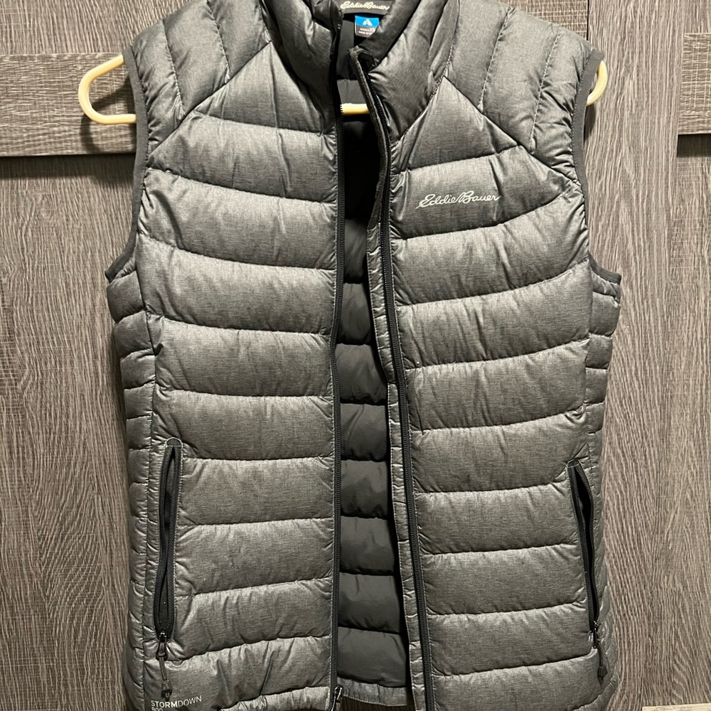 Eddie Bauer Charcoal Puffer Vest